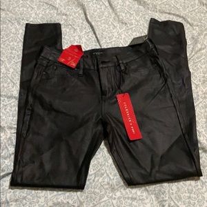 Fashion nova black leather pants